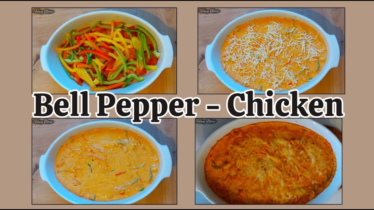 Creamy Bell Pepper Chicken | Easy Oven Recipe