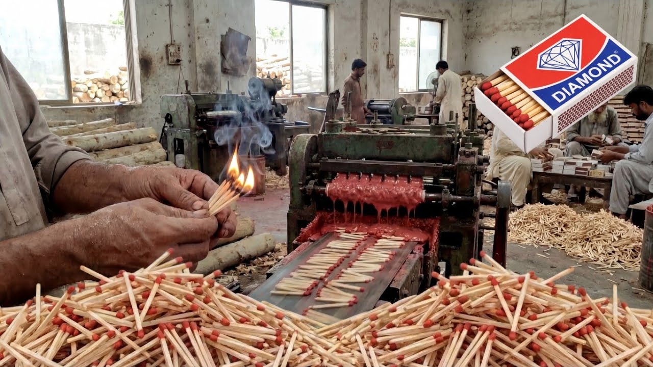 Watch How Diamond Matches Are Made – Sparks, Fire & Real Factory Action! 