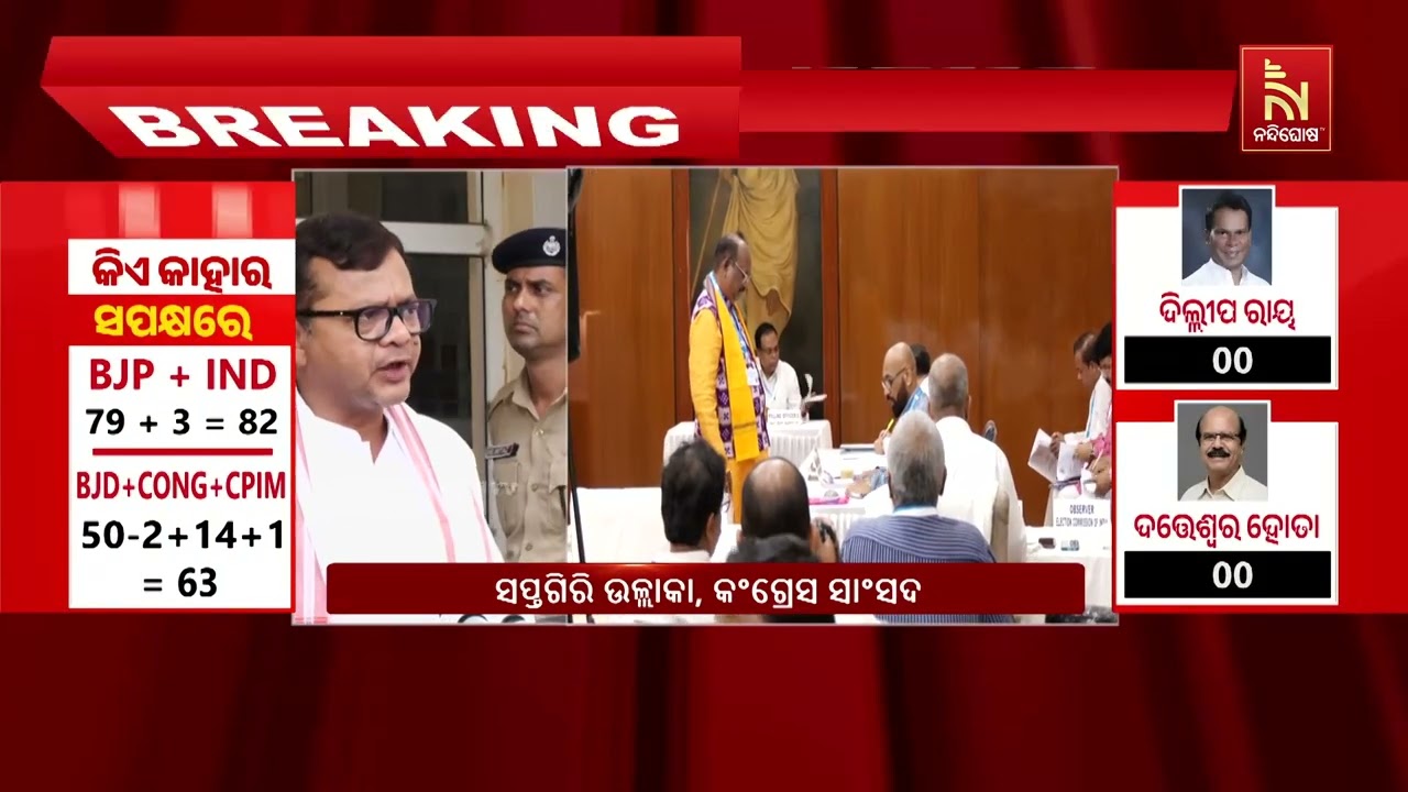 ରାଜ୍ୟସଭା ନିର୍ବାଚନ : ଭୋଟିଂ ନେଇ କ’ଣ କହୁଛନ୍ତି କଂଗ୍ରେସ ସାଂସଦ ସପ୍ତଗିରି ଉଲ୍ଲାକା ...
