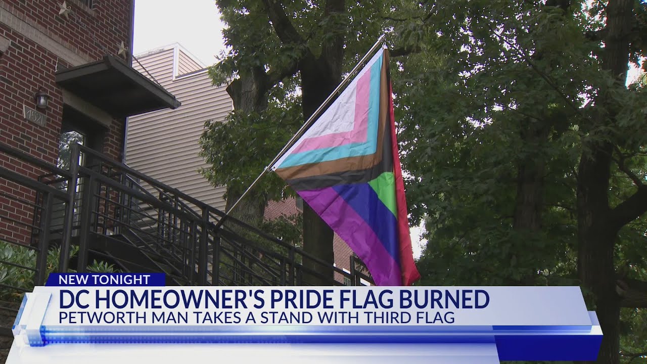 Pride flag stolen, burned outside of Petworth home