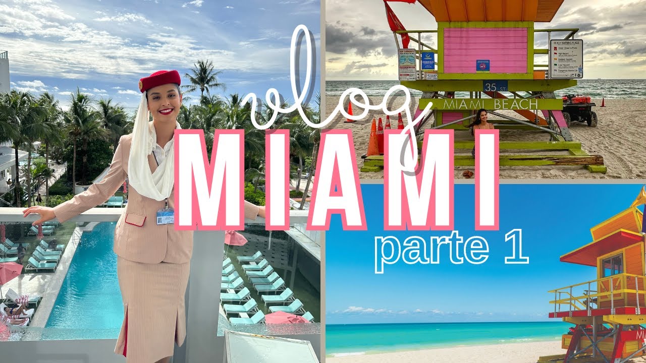 Vlog pernoite em Miami - Parte 1 | Comissária de bordo Emirates
