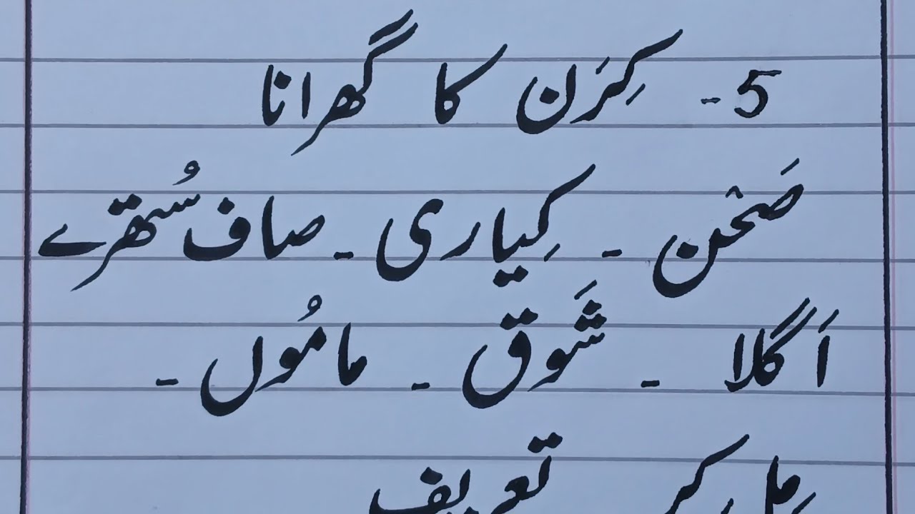جماعت اَوَّل | سبق #05 | کرن کا گھرانا | خاص الفاظ | آؤ اُردو سیکھیں | Urdu Class One