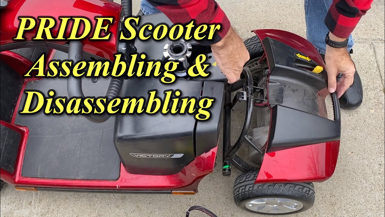 How to assemble and disassemble a PRIDE Victory 9/4 wheel Mobility Scooter