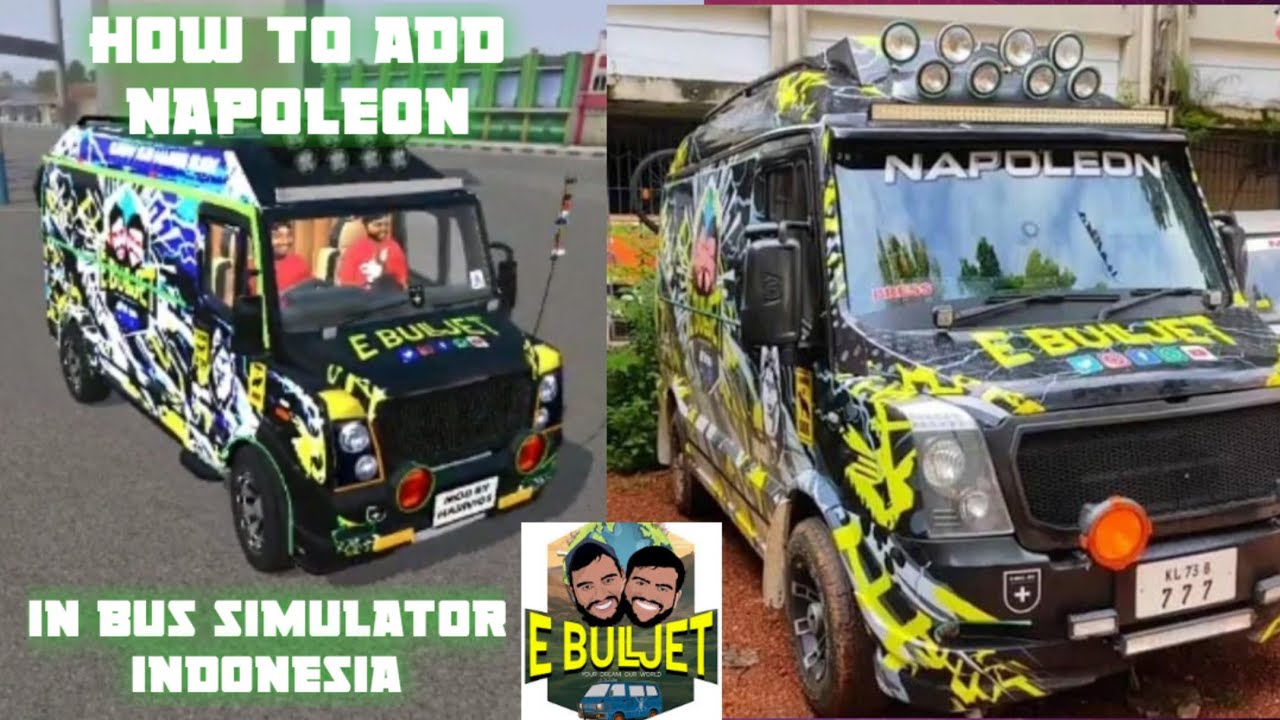 E BULL JET 😍 || How to add Napoleon in BUS Simulator INDONESIA!!