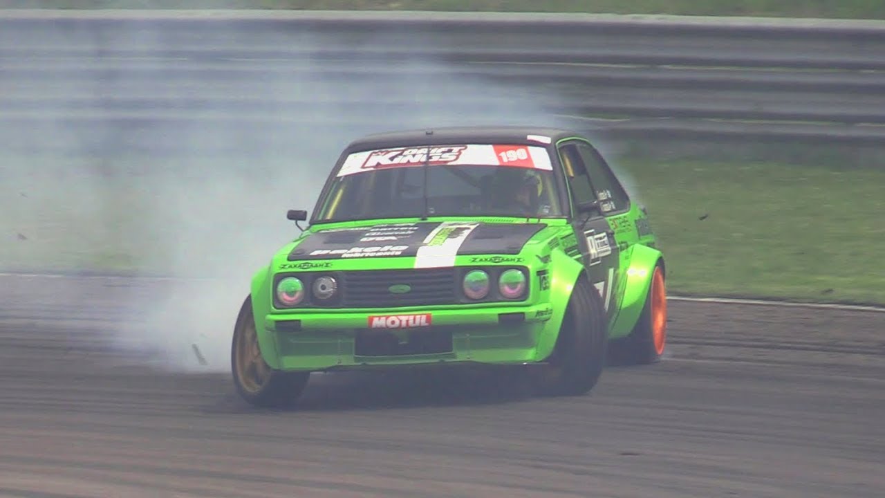 550 HP Ford Escort Mk2 Turbo DRIFT - Nikos Tountas on board twin race