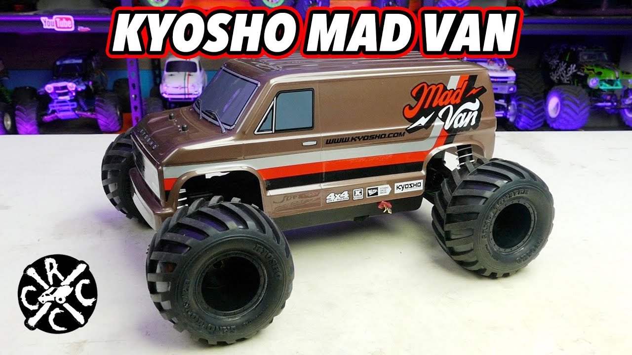 Распаковка Kyosho Mad Van — это полноприводный RTR Monster Truck VAN!