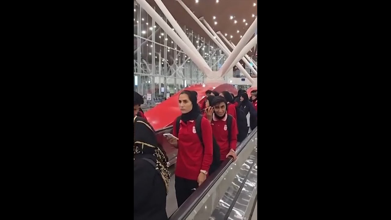 Iranian women's soccer team lands in Malaysia