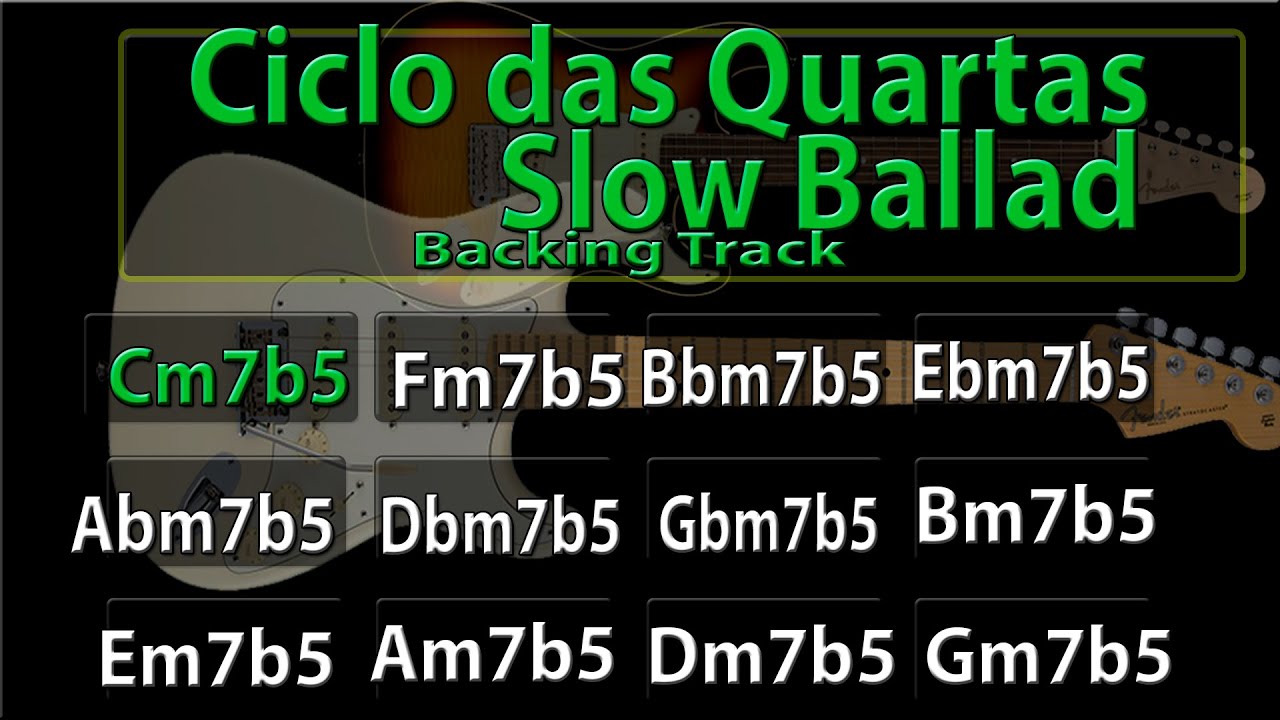 Ciclo das quartas (meio diminuto) Slow Ballad 80bpm