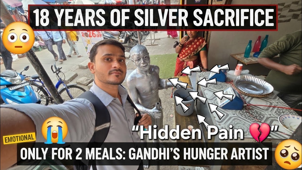  😯 Gandhi Ban Kar Jeene Wala Insaan | Reality of Street Artists ✅️ 📹