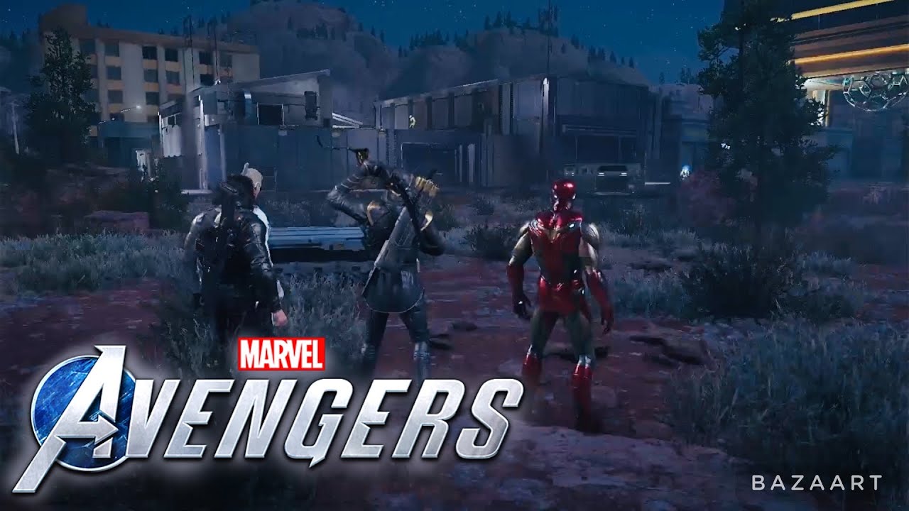 Our Town With A Full Trio Squad - Marvel's Avengers Game (HD60FPS)