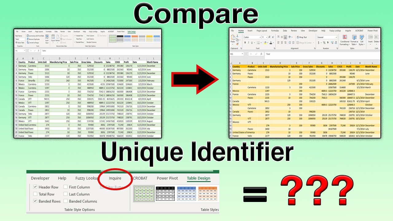 Compare two excel file with unique identifier | Compare two sheet in excel in Hindi