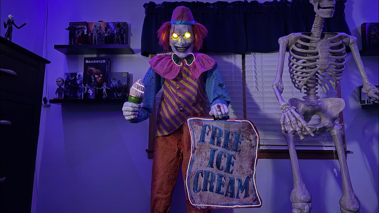 Party City 2023 Neon Ice Cream Clown 