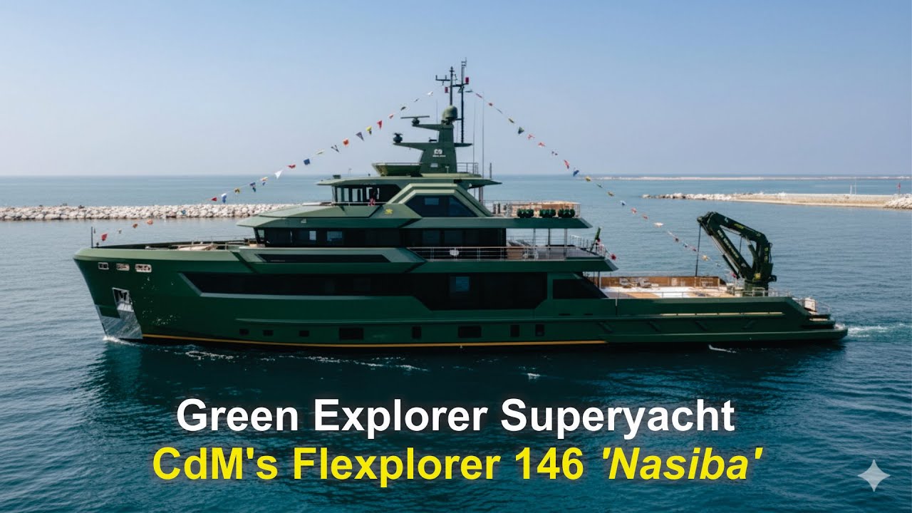 Green Explorer Superyacht: Inside the Rugged Luxury of CdM's Flexplorer 146 'Nasiba'