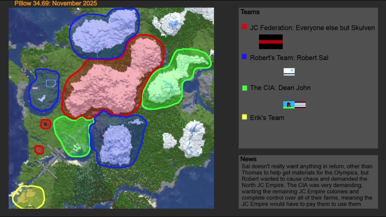 Minecraft Server Mapped: Pillow 34.69