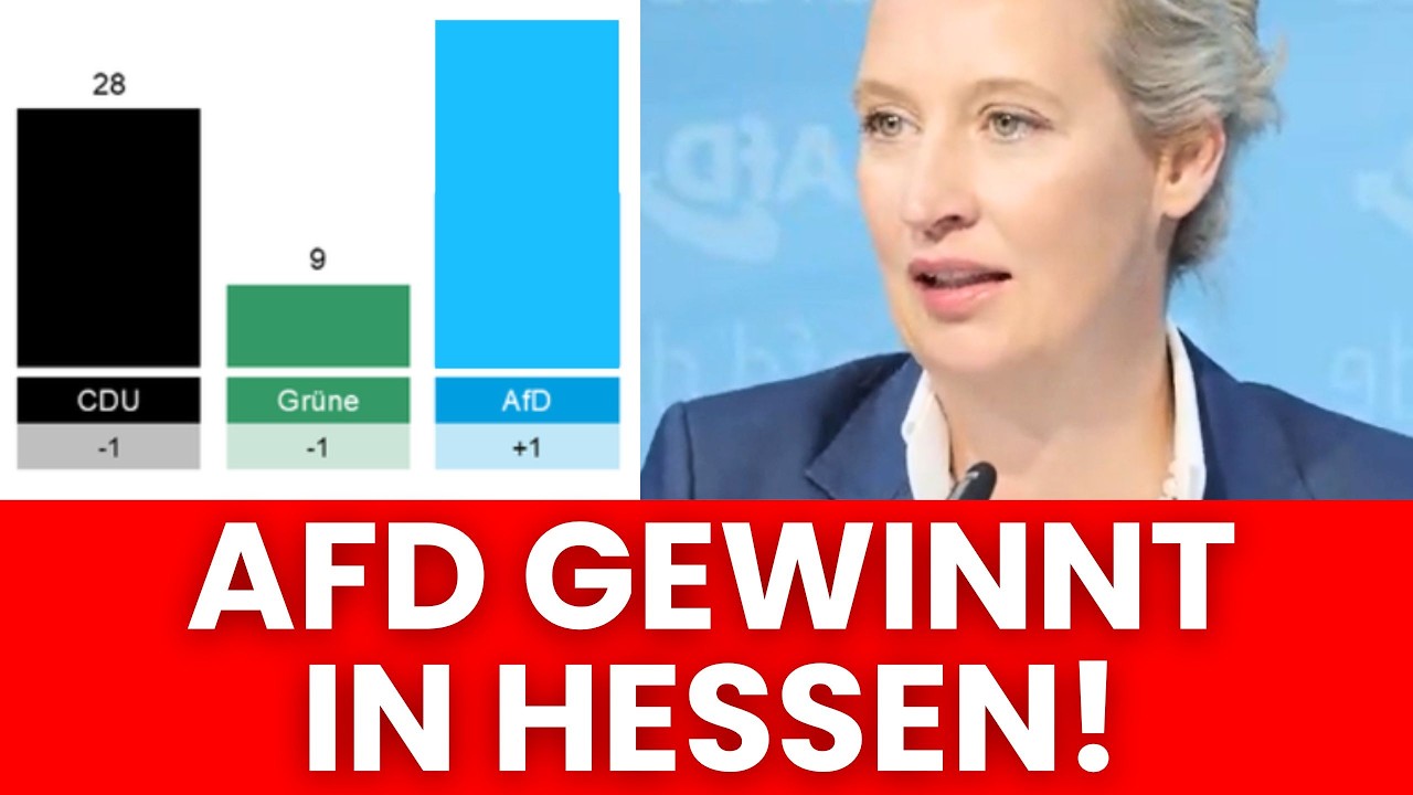 AFD SCHIEßT AUF PLATZ 1 IN HESSEN 💥 AFD BESTÄTIGT UNFASSBAREN REKORD