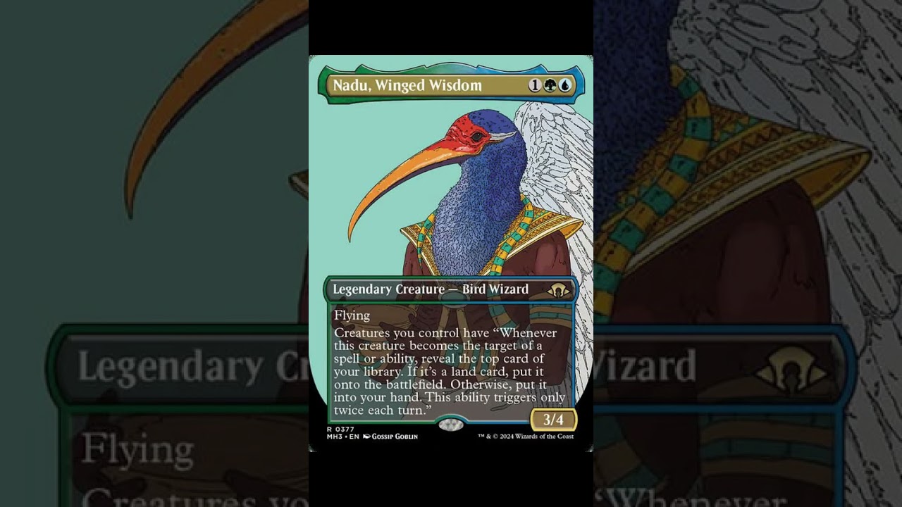 MTG Magic the Gathering TCG Commander CEDH EDH Nadu Winged Wisdom