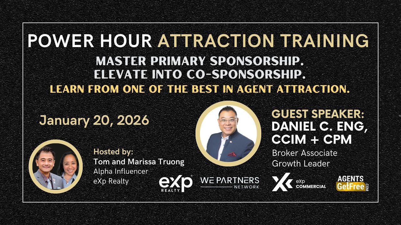 Power Hours Agent Attraction Training feat. Daniel Eng | January 9, 2026