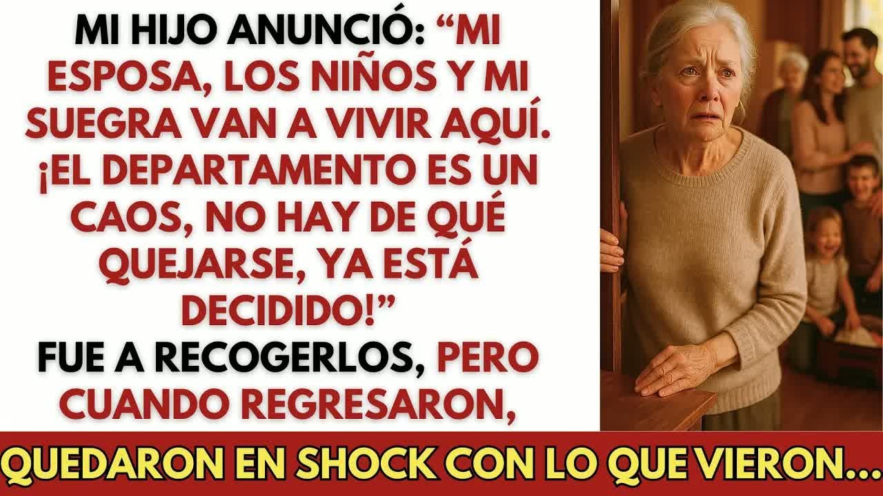 Mi hijo anunció 'Mi esposa, hijos y suegra se mudan aquí  ¡El depa es pequeño, ya está decidido!