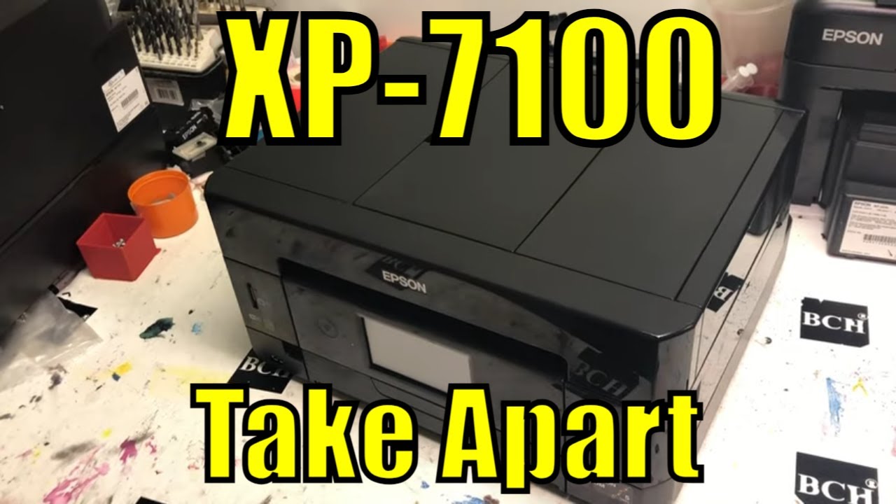 Как разобрать принтер Epson Expression XP 7100 Разборка