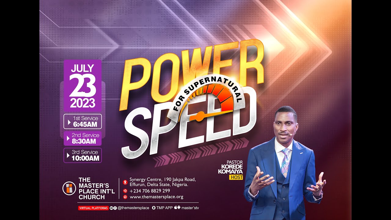 POWER FOR SUPERNATURAL SPEED | Pst Korede Komaiya
