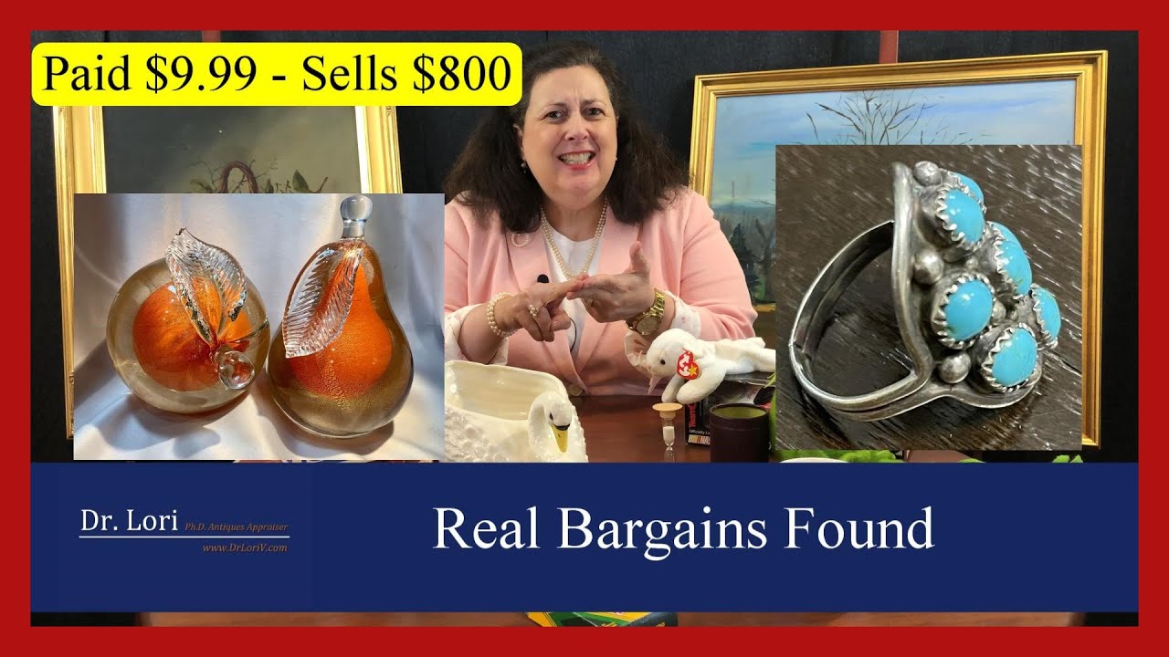 Real Bargains Found - Goodwill Blueboxes & Estate Sales | Murano Glass, Jewelry, Silver by Dr. Lori