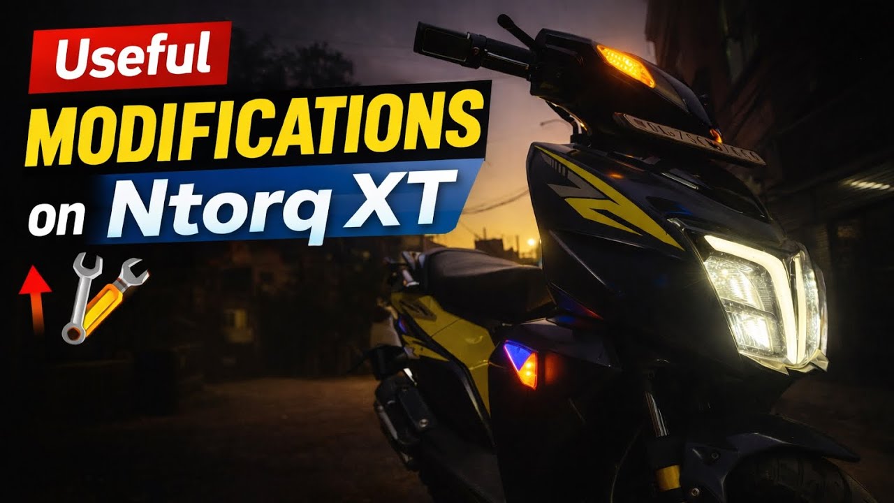 Useful modifications on ntorq!! 🤩⚡️ Part-1 awesome looking hazard modifications 