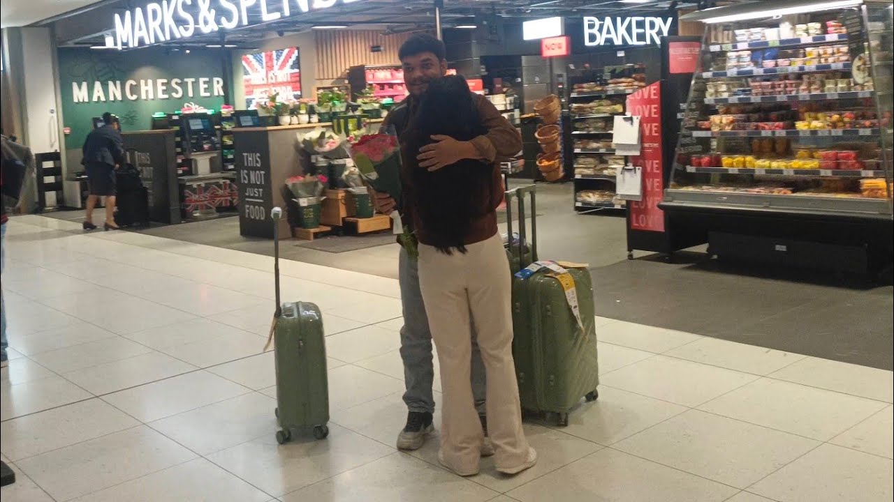 Meeting my husband after one year, UK vlog 