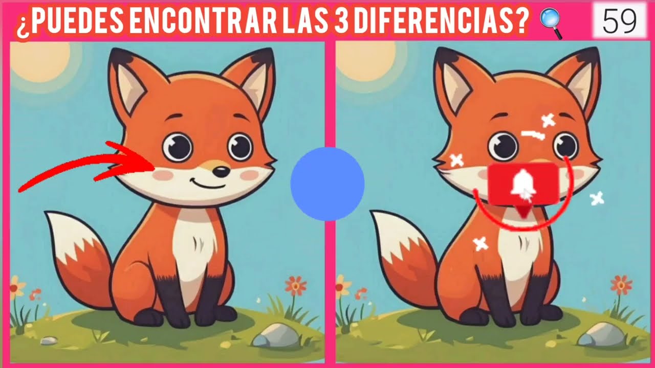 ¿Puedes encontrar las 3 diferencias? 🔍/88