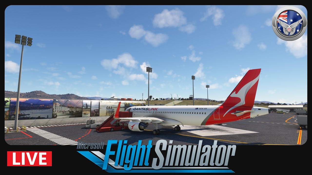 Friday Night Flight - Hobart to Melbourne to Adelaide - Qantas Link Microsoft Flight Simulator