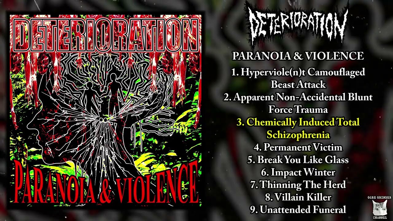 Deterioration - Paranoia & Violence LP FULL ALBUM (2024 - Grindcore)