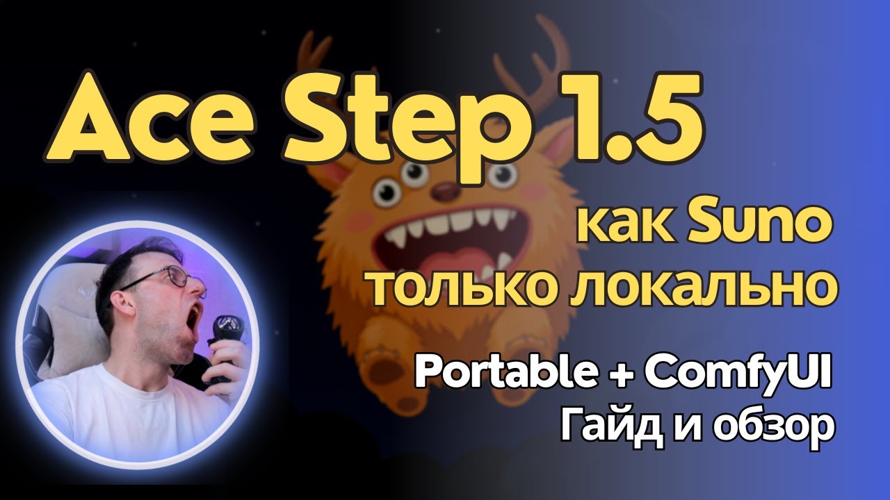 Ace Step 1.5 - локальная Suno-like модель для генерации музыки. Устанавливаем, смотрим, разбираемся