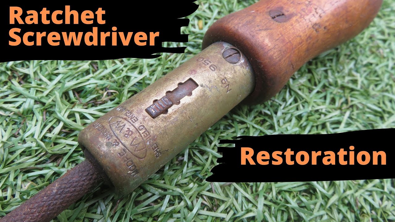 Vintage ratchet screwdriver restoration.