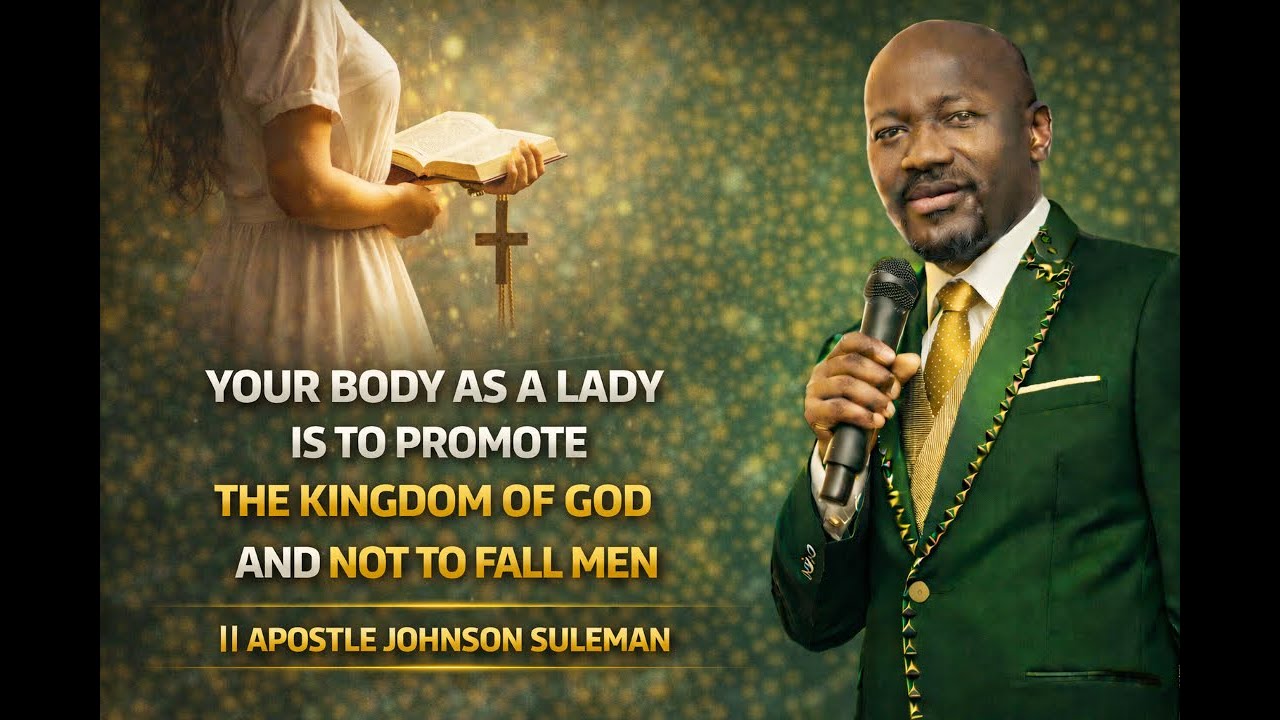 YOUR BODY AS A LADY IS TO PROMOTE THE KINGDOM OF GOD AND NOT TO FALL MEN \\ APOSTLE JOHNSON SULEMAN