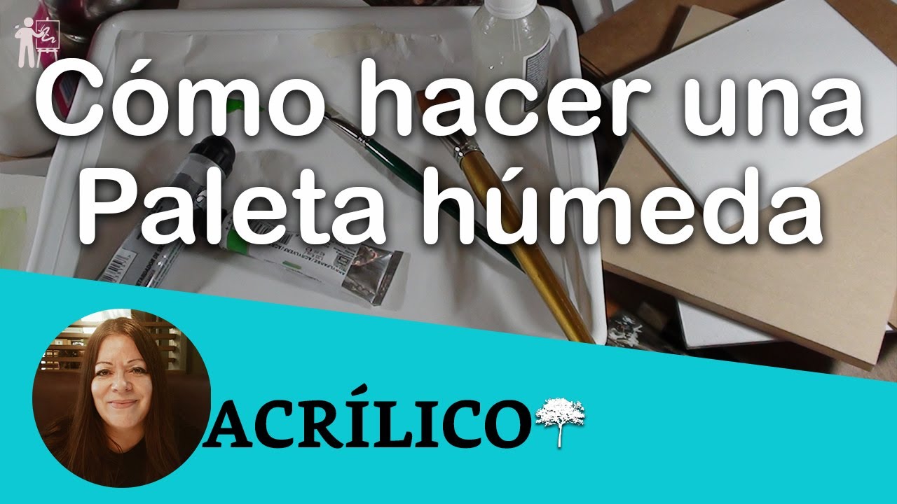 ACRÍILICO Cómo hacer una 🎨PALETA HÚMEDA FÁCIL🎨 ACRYLIC Wet Palette