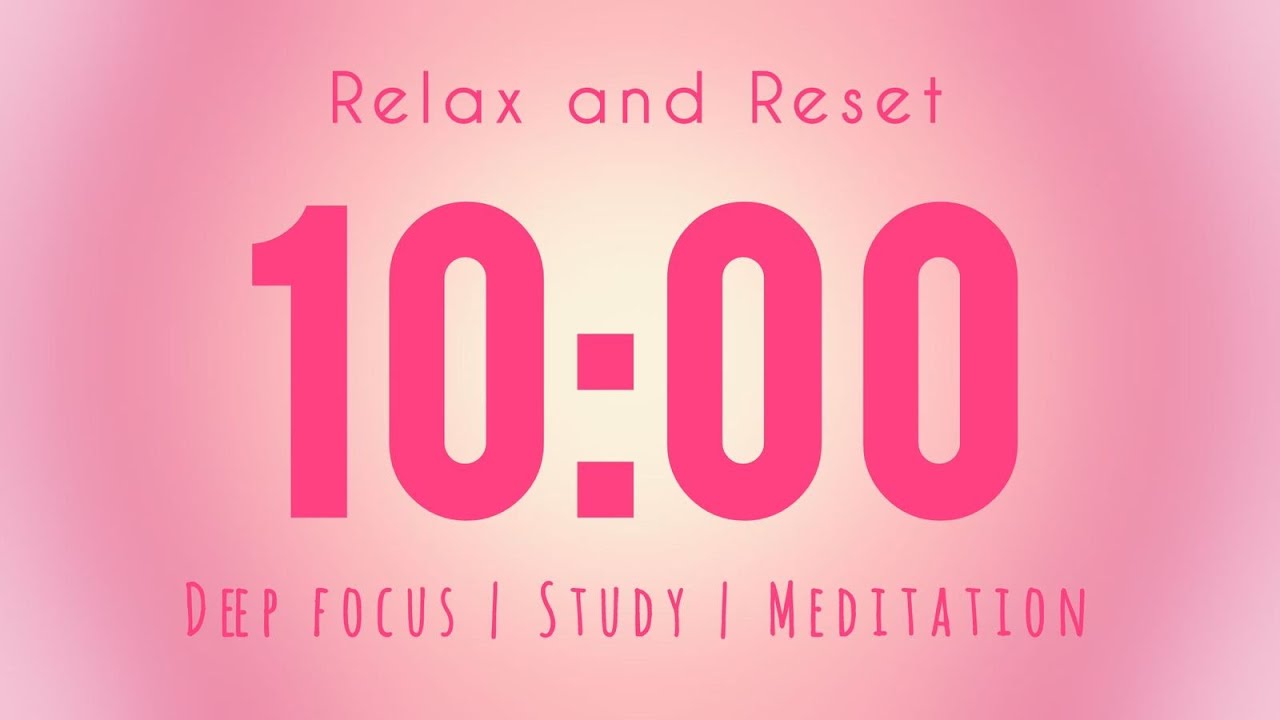 10 Minute Silent Timer ⏳ | Soft Pink Aura 🌸 Cottagecore Vibes | Calm Focus & Gentle Study
