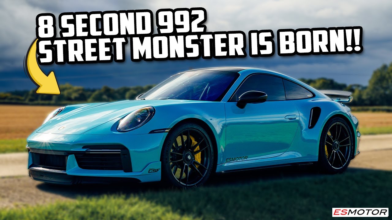 WE BUILT AN 8 SECOND 1500BHP MIAMI BLUE 992 STREET MONSTER!! #porsche #esmotoruk #911turbos #ES1300