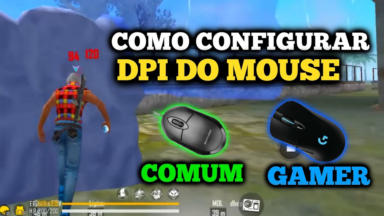 Como CONFIGURAR DPI do MOUSE COMUM e GAMER PARA FREE FIRE ⚙ BLUESTACKS MSI FREE FIRE!!!