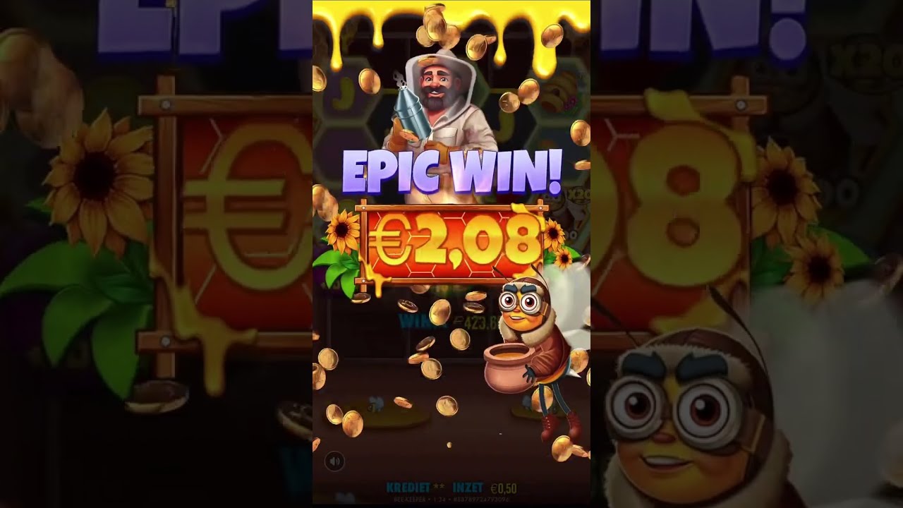 Max win Bee Keeper 1050x on &euro;0.50.