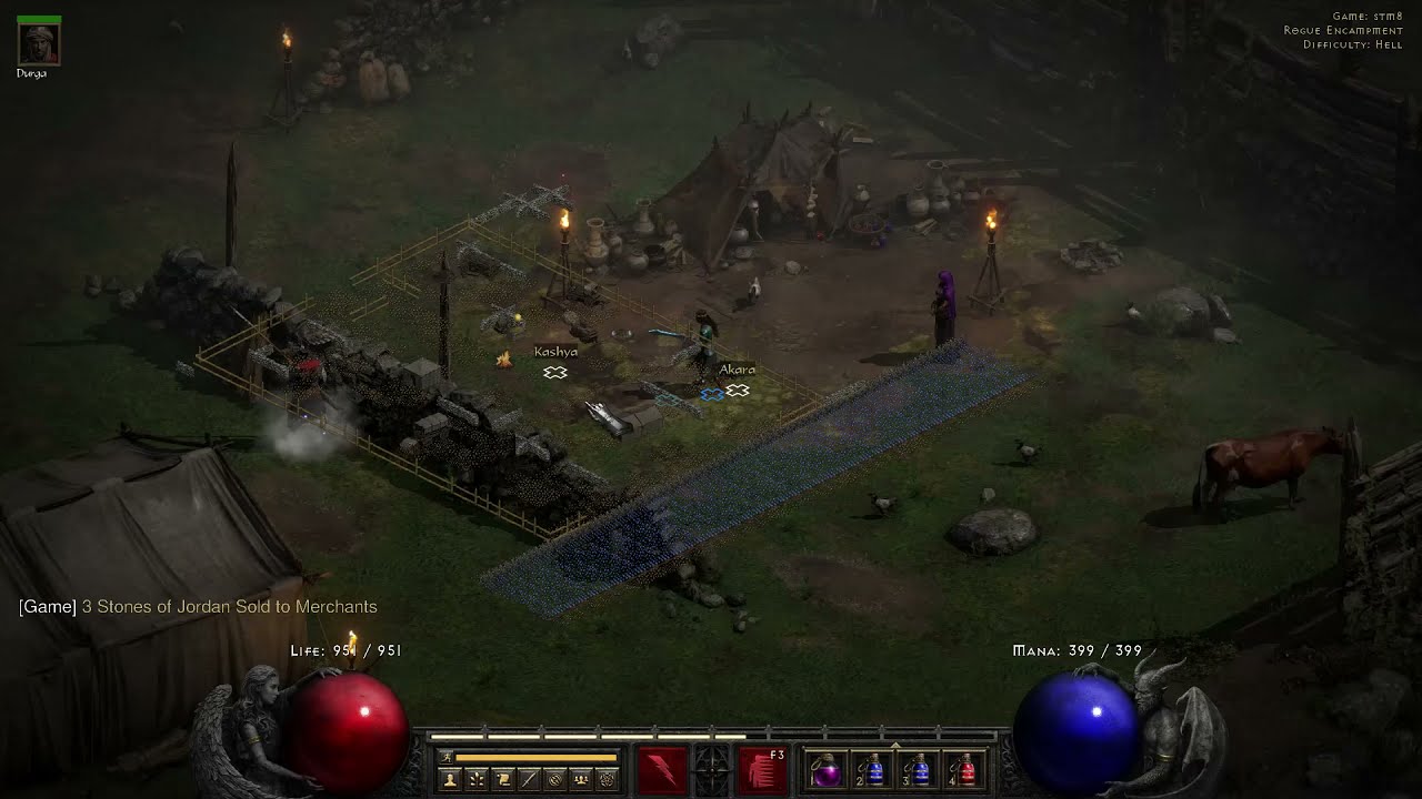 Diablo II  Resurrected - Stone of Jordan Sold to Merchants