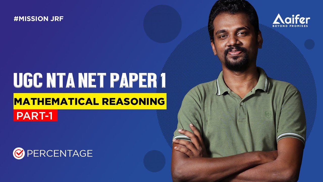 UGC NET Paper 1 | Mathematical Reasoning | Percentage | Part 1 | Day 5