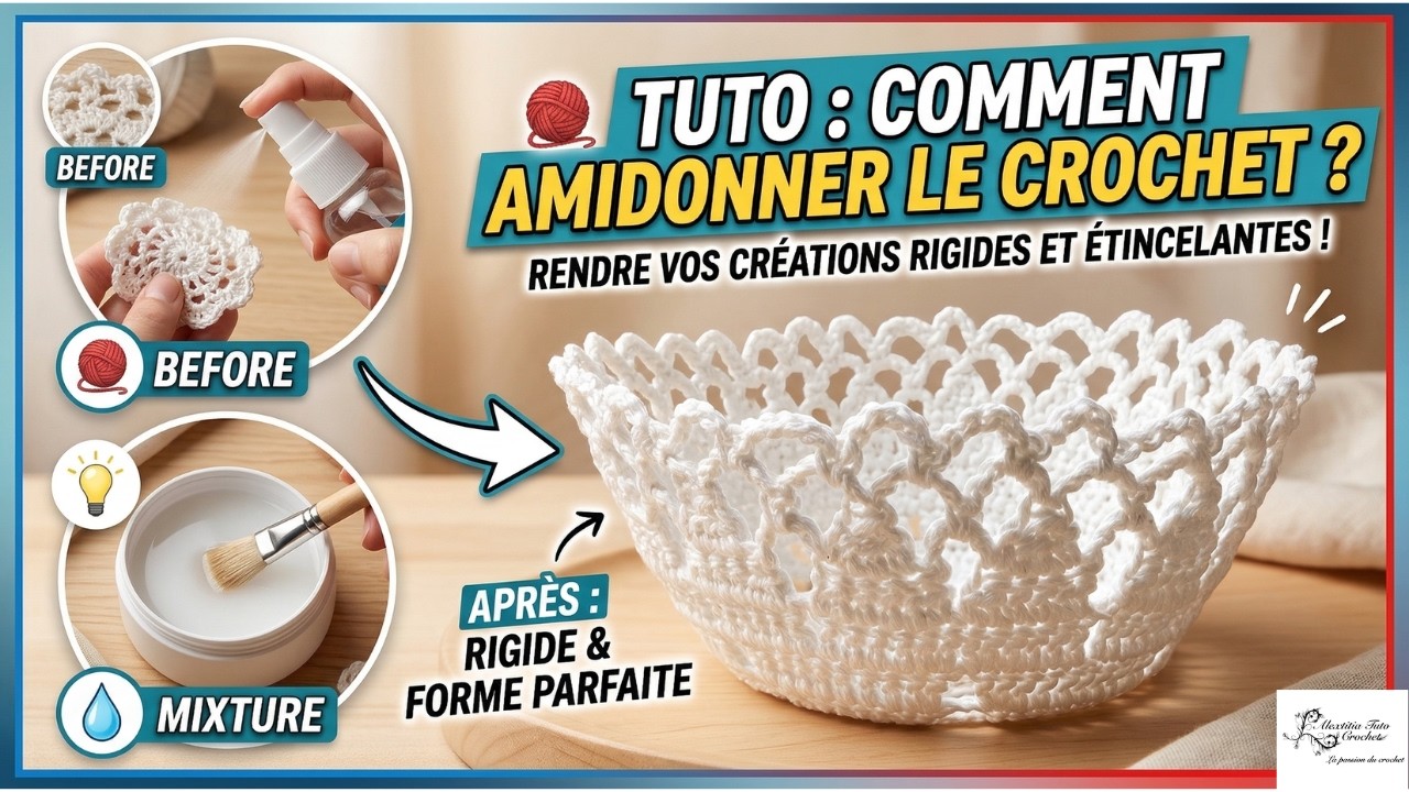 Tuto recette de colle maison pour amidonner le crochet @AlextitiaTutoCrochet