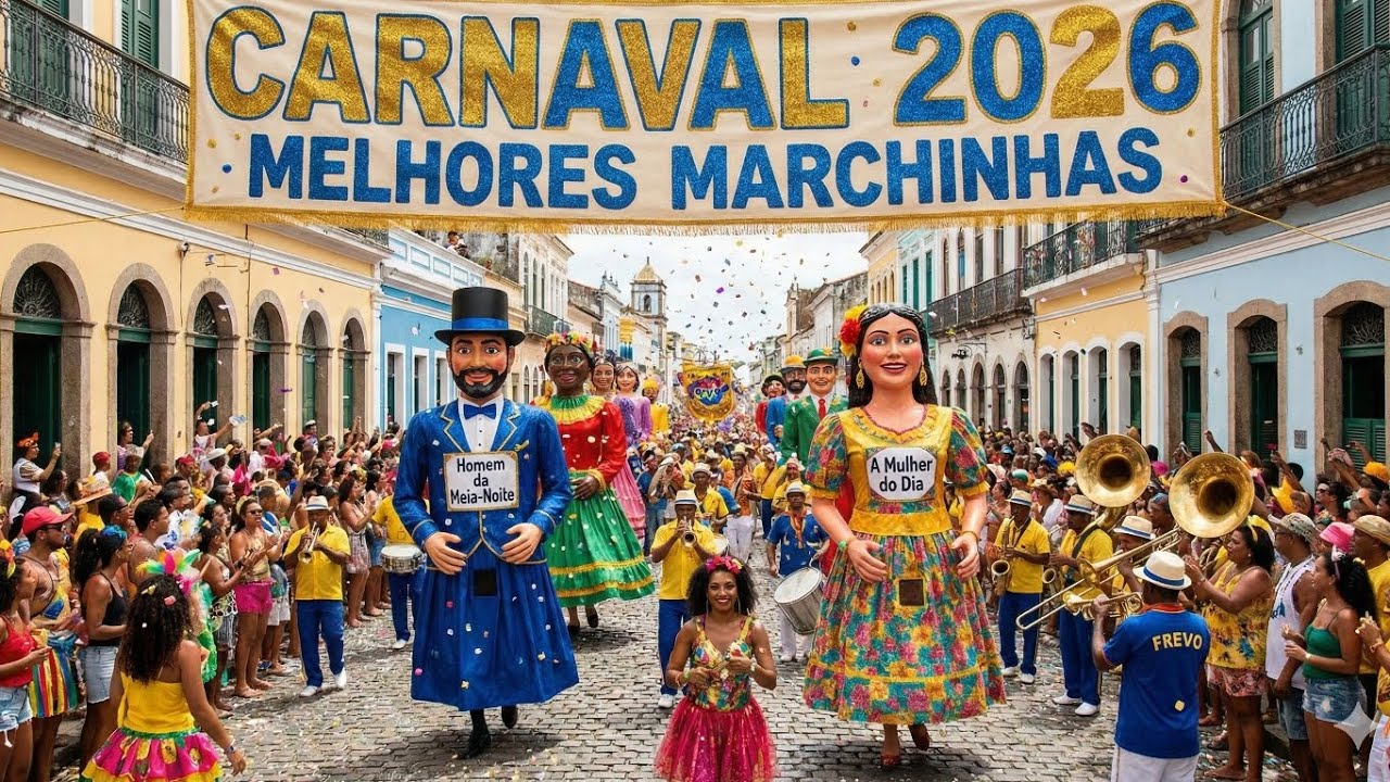PlayList de CARNAVAL/ 1 hora de Marchinhas pra Comemorar/ Samba/Axé/ Frevo e Folia pra Dançar