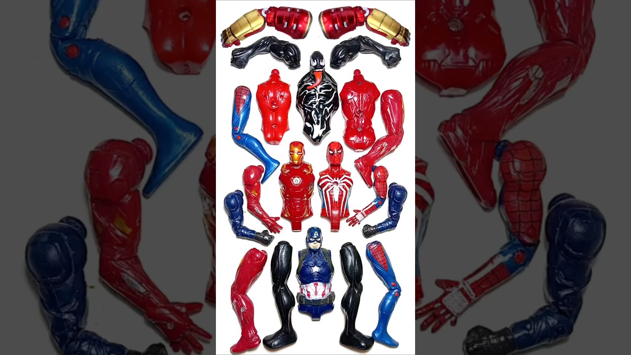 Spiderman, Venom, Captain America, Ironman - Avengers Toys. 