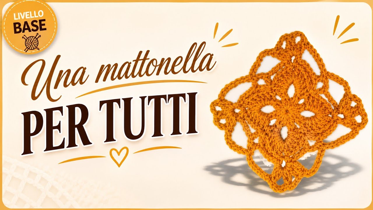 Mattonella ROYAL all' Uncinetto ( Liv. Base ) | Un punto, mille spunti