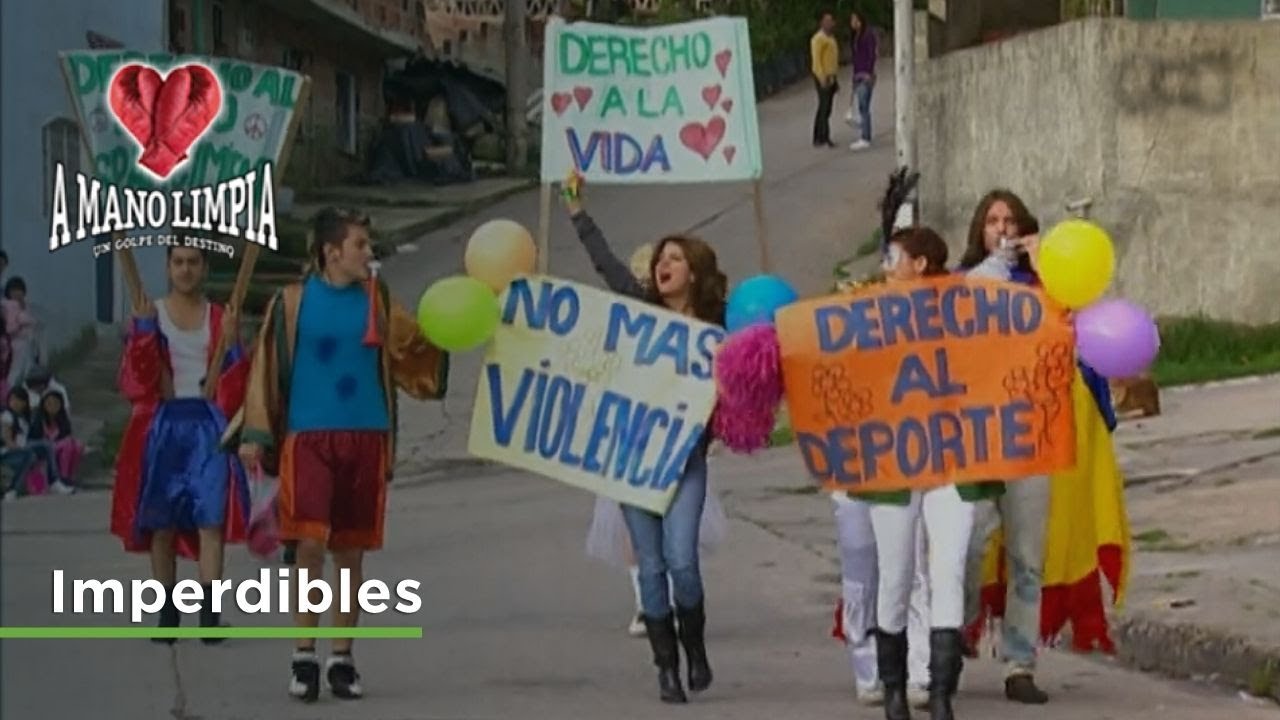 Los muchachos organizan una manifestación en el barrio | A mano limpia