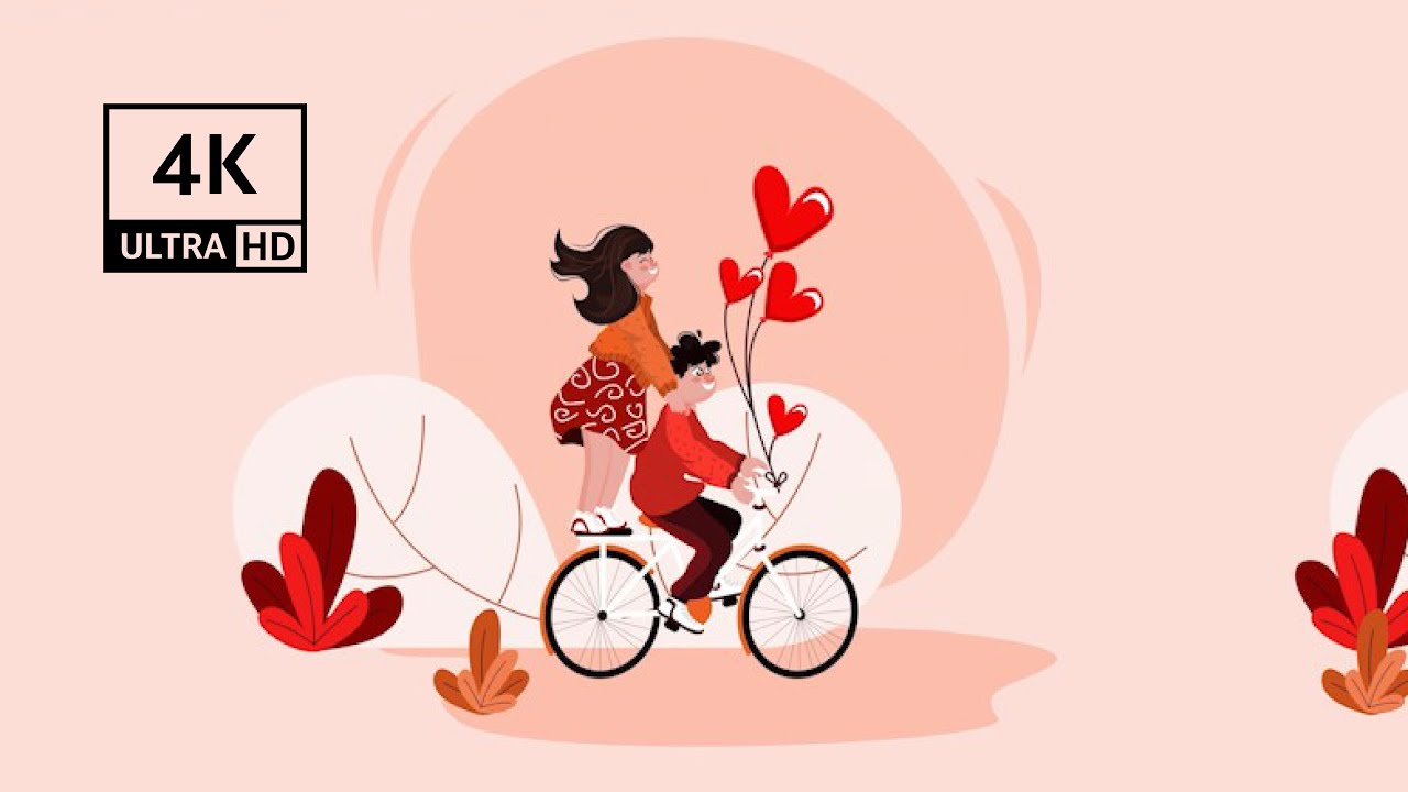 4K Couple Valentine Background