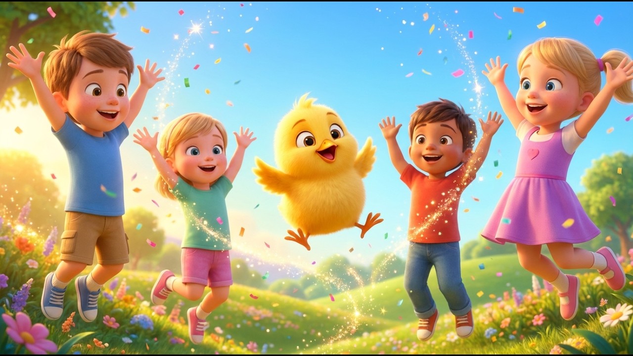 🐥 Pulcino Giallo Dance! | Canzone Italiana per Bambini 🕺🌈