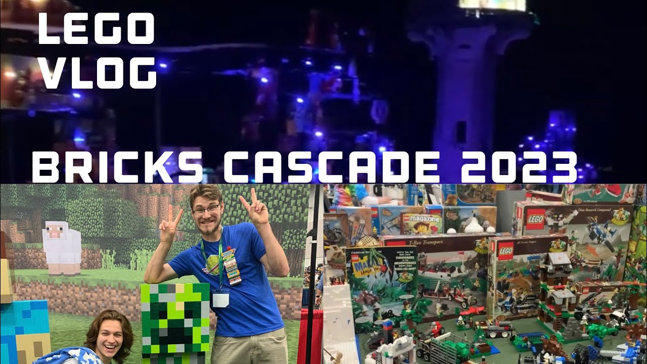 I went to Portland Oregon? ￼Bricks Cascade 2023 LEGO convention VLOG, so many amazing builds!