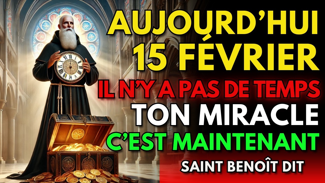 JOUR, 9 FÉVRIER, SAINT BENOÎT Avertit ⚔️ le TEMPS de la DÉCISION est Arrivé ⏳🙏