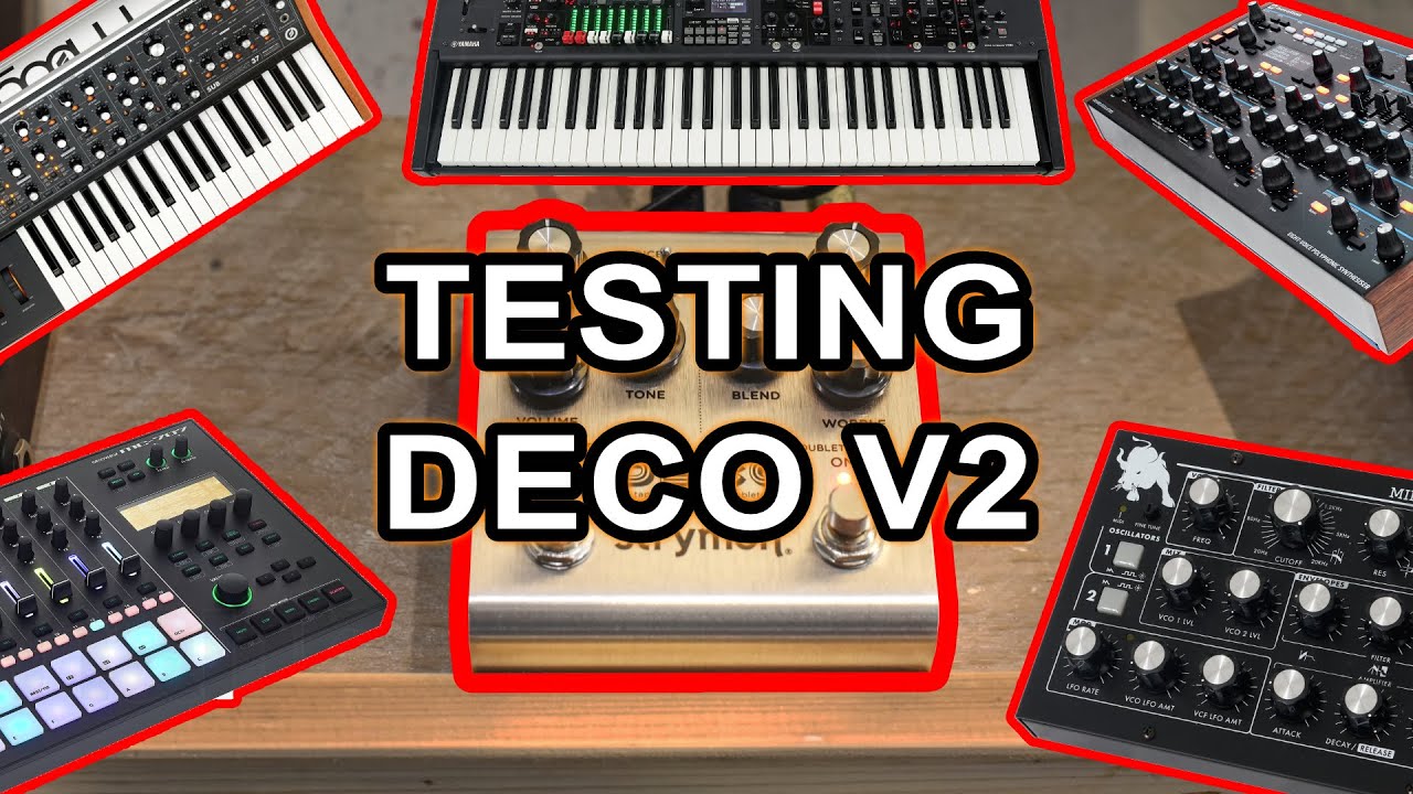 Strymon Deco V2 with synths, drums and piano in a DAWLess setup